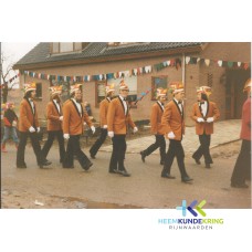 Aerdt Carnaval vlnr. Adri Pothof, Jan Jansen, Herman Wanders, W. Span ,..., Theo Wijnschenk, Jan Pothof en Theo Teunissen